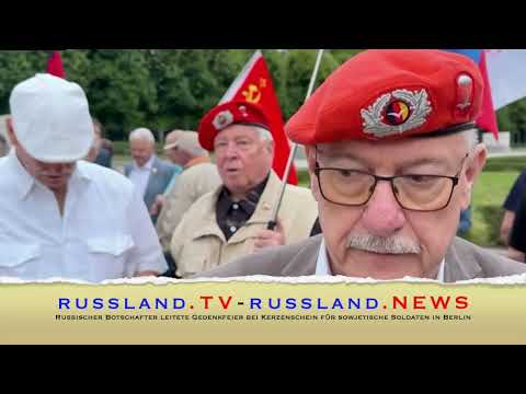 Russischer Botschafter leitete Gedenkfeier bei Kerzenschein für sowjetische Soldaten in Berlin Russischer Botschafter leitete Gedenkfeier bei Kerzenschein für sowjetische Soldaten in Berlin
