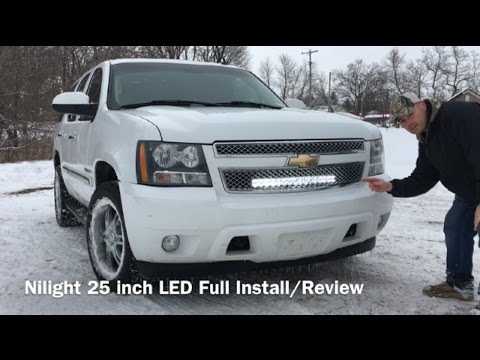 25 inch Nilight Led Light Bar Full Install