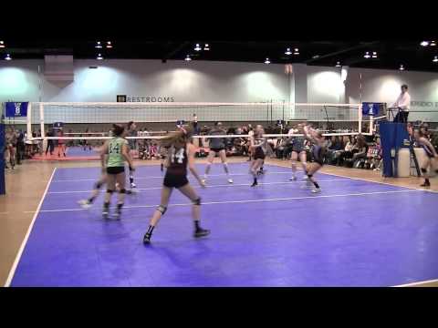 Ellie Rivard #44, Catalyst Girls Volleyball (Class of 2017) Game Clips 2013 Crossroads