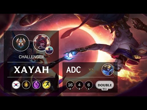 Xayah ADC vs Ezreal - KR Challenger Patch 9.8