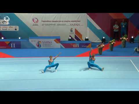 Pavlo Kuiunka & Yehor Vinnyk (UKR) - 2023 ACRO Europeans, Junior Dynamic (out of competition)
