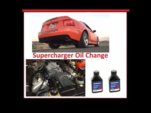 Supercharger Oil Change 03/04 SVT Cobra Terminator: How to Change Supercharger Oil. Lightning