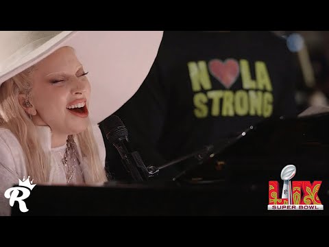 Lady Gaga Performs Hold My Hand Live @ The Super Bowl Pregame LIX 2025