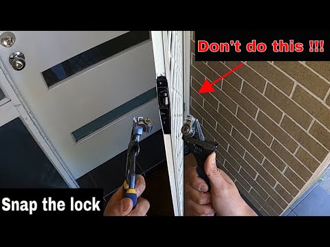 How to remove a screen door lock - HACK