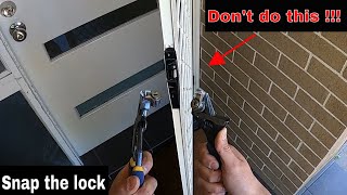How to remove a screen door lock - HACK