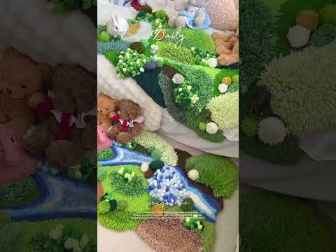 Feel the Comfort of Our Fluffy 3D Crochet Carpet | Perfect for Bare Feet! 👣 #SoftCarpet #mossrug