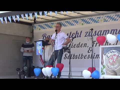 11.4.2021 Landshut BAYERN STEHT ZUSAMMEN Landshut e.V. Ein Jahr Lockdownpolitik. Es reicht!!