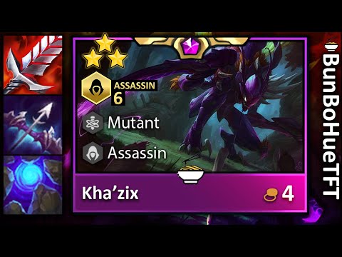 [Full] TFT Mutant Killer Assassin Khazix Carry Assassin Team Comp! TFT 6.5 Khazix | TFT PBE Set 6.5