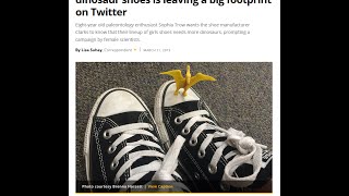 #InMyShoes: a girl&#39;s quest for dinosaur shoes