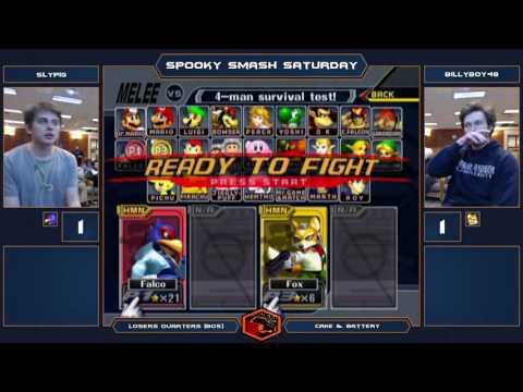 Spooky Smash Saturday Melee Singles - Slypig (Falco) vs billyboy48 (Fox) - Losers Quarters