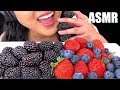 ASMR GIANT BERRY FRUIT PLATTER STRAWBERRY BLACKBERRY BLUEBERRY ASMR Phan
