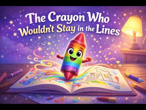 The Crayon Who Wouldn’t Stay in the Lines | Bedtime Story for Kids About Creativity #bedtimestories