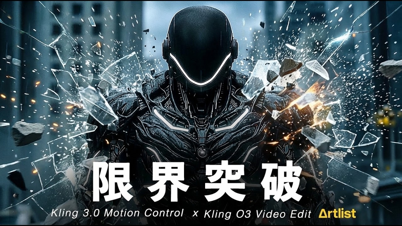 新しいAIツールが革命すぎた！何でもできる最強技術（Artlist AIミュージック & Kling 3.0 Motion Control&Kling O3 Video Edit)