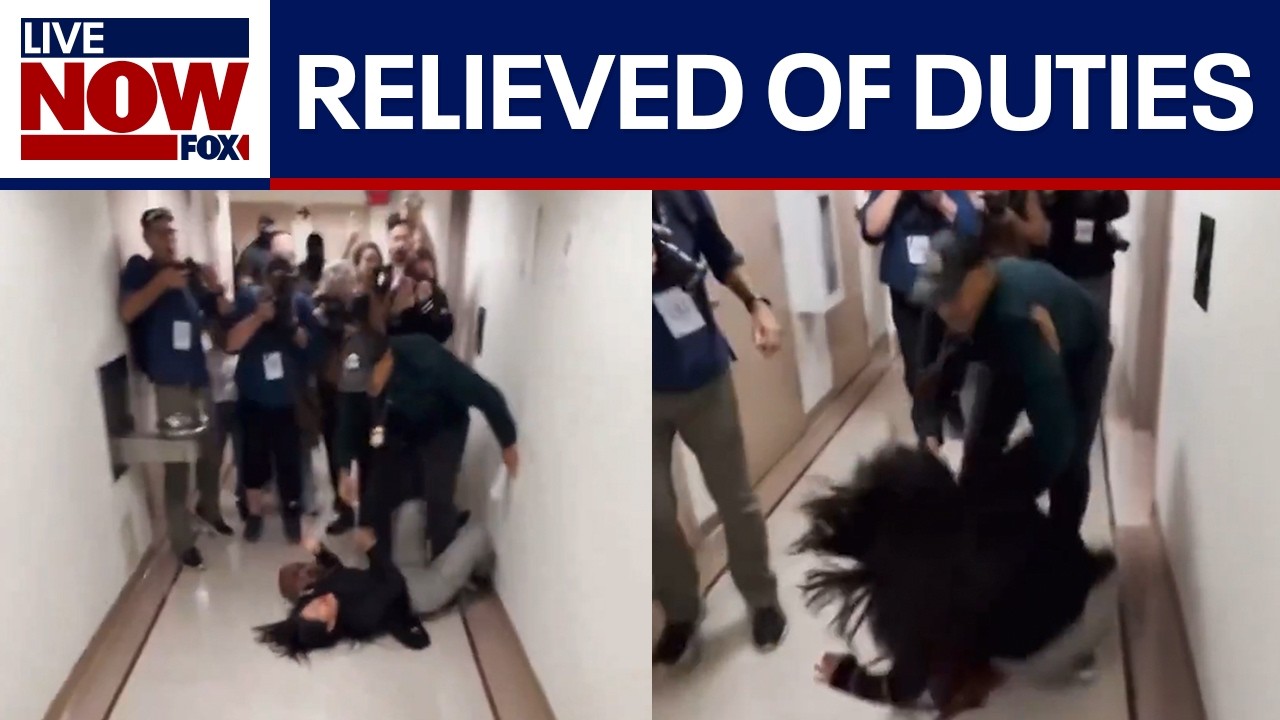 WATCH: ICE agent 'relieved' of duties after violent confrontation