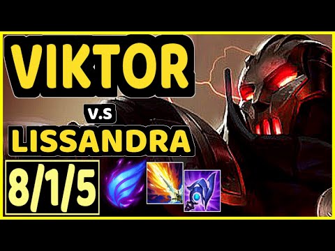 RUBY (VIKTOR) vs LISSANDRA - 8/1/5 KDA MID GAMEPLAY - KR Ranked MASTER
