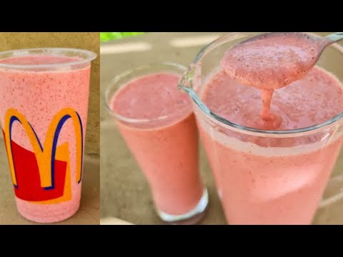 Yummy Yummy Strawberry Milkshake Recipe | Fresh Strawberry Milkshake | Nosheen