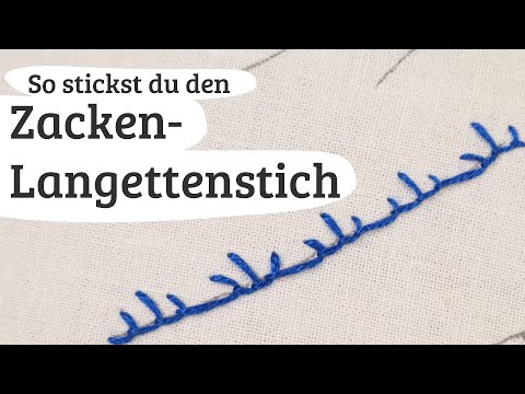 Zacken Langettenstich - Stickstich 112