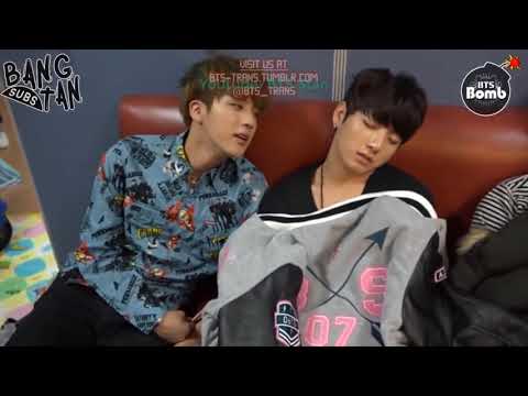 Jin teasing jungkook while he is sleeping 🤣🤣