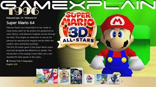 Super Mario 3D All-Stars Title Screen & Menus Revealed!