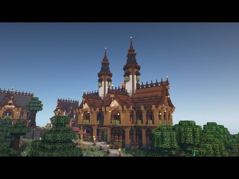 Fantasy Guild Hall - Minecraft Build Process