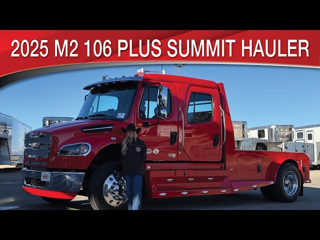 Preview image of 2025 Freightliner M2 106 Plus Summit Hauler Luxury Hauler Truck youtube video