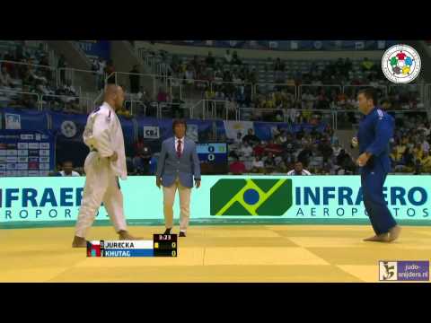 Judo 2013 World Championships Rio de Janeiro: Jurecka (CZE) - Khutag (MGL) [-90kg]