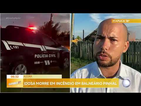 Incêndio em residência mata idosa durante a madrugada em Balneário Pinhal (RS)