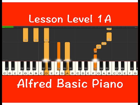 Alfred Basic Piano Lesson 1A, P12, Fun Learning Piano Beginner, Online Piano Lessons, Video Course