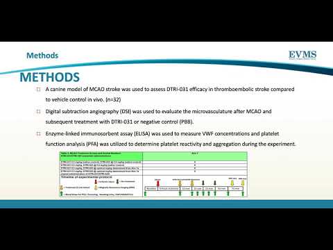 Thumbnail image of video presentation for Correlation of VWF levels and Platelet Reactivity in a Canine Model of MCAO: Can VWF Inhibition Improve Thrombolytic Efficacy?