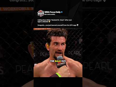 Bro won at TNU 151 and immediately dissed Dana White as “bloated Mr. Clean” 😭