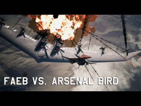 FAEB vs. Arsenal Bird! Ace Combat 7 | Mission 12 | ADF-01 Falken