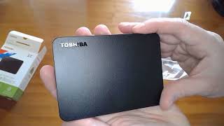Toshiba Canvio Basics 1tb External HDD / unboxing