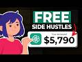 3 Free AI Side Hustles for Beginners That Actually Make Money