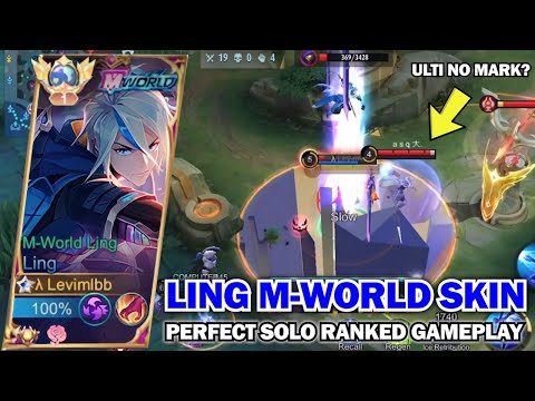 LING PERFECT ROTATION SOLO RANK USING THE HARDEST LING SKIN!! | LING FASTHAND GAMEPLAY - MLBB