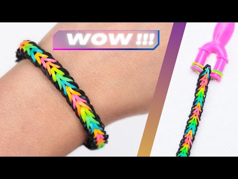 Jak Zrobić Modną Bransoletkę z Kolorowych Gumek | Loom Bands