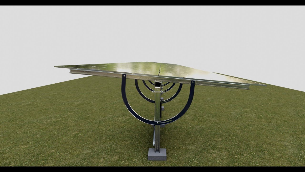 Manual Tracker Solar Energy Structure Type-4 3D Model