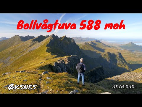 Fjelltur Bollvågtuva 588 moh - (Øksnes / Langøya) - 2021.09.11 - 4k