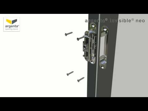 Paumelle invisible - menuiserie bois - H140mm - Blanc mat - reconditionné ARGENTA