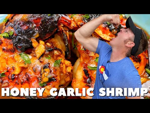 Honey Garlic Grilled Shrimp Recipe | PK Grill Recipe (2021)