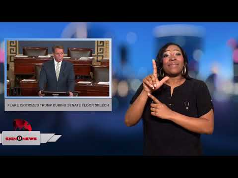 Flake criticizes Trump during Senate floor speech (ASL 1.17.18)