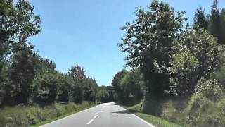 preview picture of video 'Driving Along The D7 Between Châteaulin & Cast, Finistere, Brittany, France 23rd July 2012'