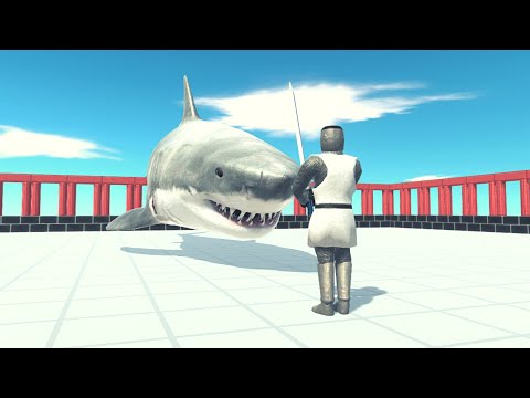 Giant Strong Great White Shark Vs Every Unit ARBS | Animal Revolt Battle Simulator