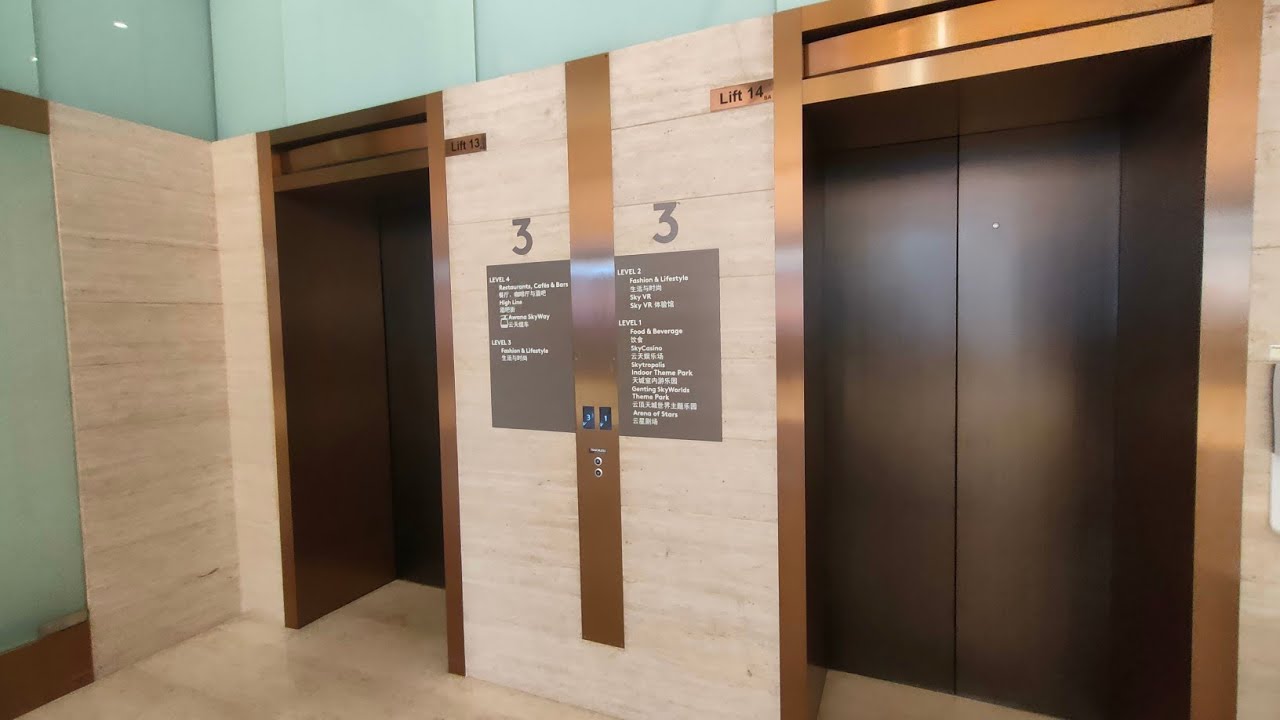 Hyundai YZER Elevators at SkyAvenue, Genting Highlands, Pahang (Lift 13-14)