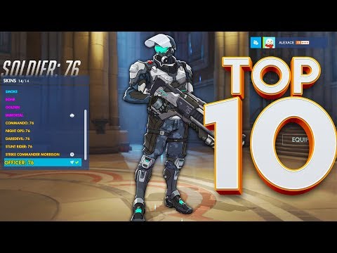 TOP 10 OVERWATCH FAN SKINS!