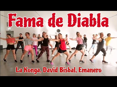 ZUMBA | Fama de Diabla | La Konga, David Bisbal, Emanero | Nádia Pires | Choreography