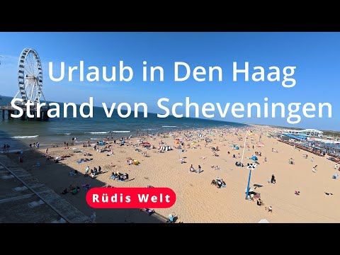 Urlaub in Den Haag am Strand von Scheveningen.