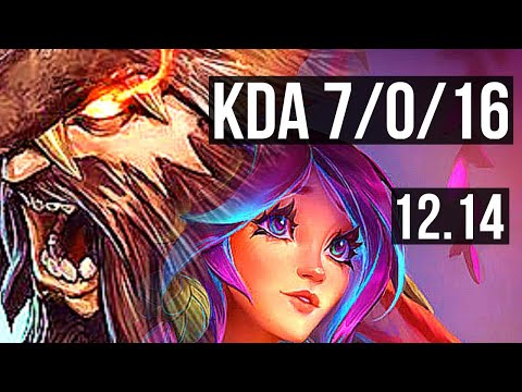 UDYR vs LILLIA (JNG) | 7/0/16, 1400+ games, Godlike | EUW Master | 12.14