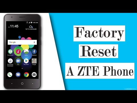 How to Hard Reset ZTE phone to factory settings in 5 Minutes