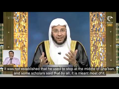 Ruling on the one who is used to fasting from the beginning of Sha'ban until the middle of it?