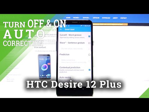 HTC Desire 12 Plus Text Correction Options – Keyboard Options